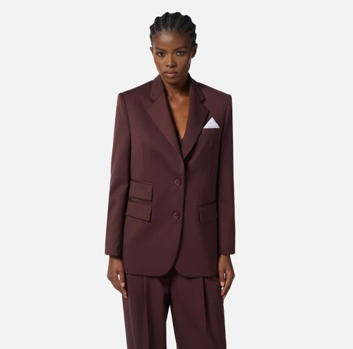 Cool wool jacket with pocket square