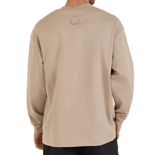 חולצה ארוכה BALR מידות XS-XXL לגברים בגוון בז' שרוול ארוך
