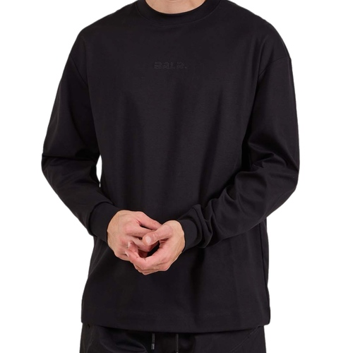 חולצה ארוכה BALR מידות XS-XXL לגברים בגוון שחור שרוול ארוך