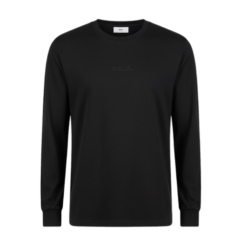 חולצה ארוכה BALR מידות XS-XXL לגברים בגוון שחור שרוול ארוך