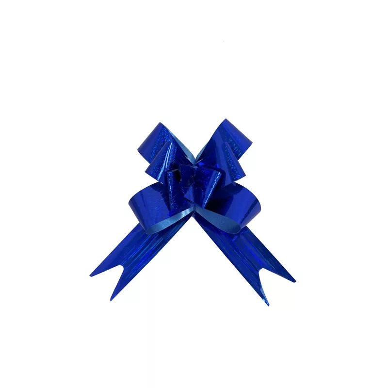 חבילת 10 סרטי משיכה 1.8 ס"מ מטאלי פסים- כחול