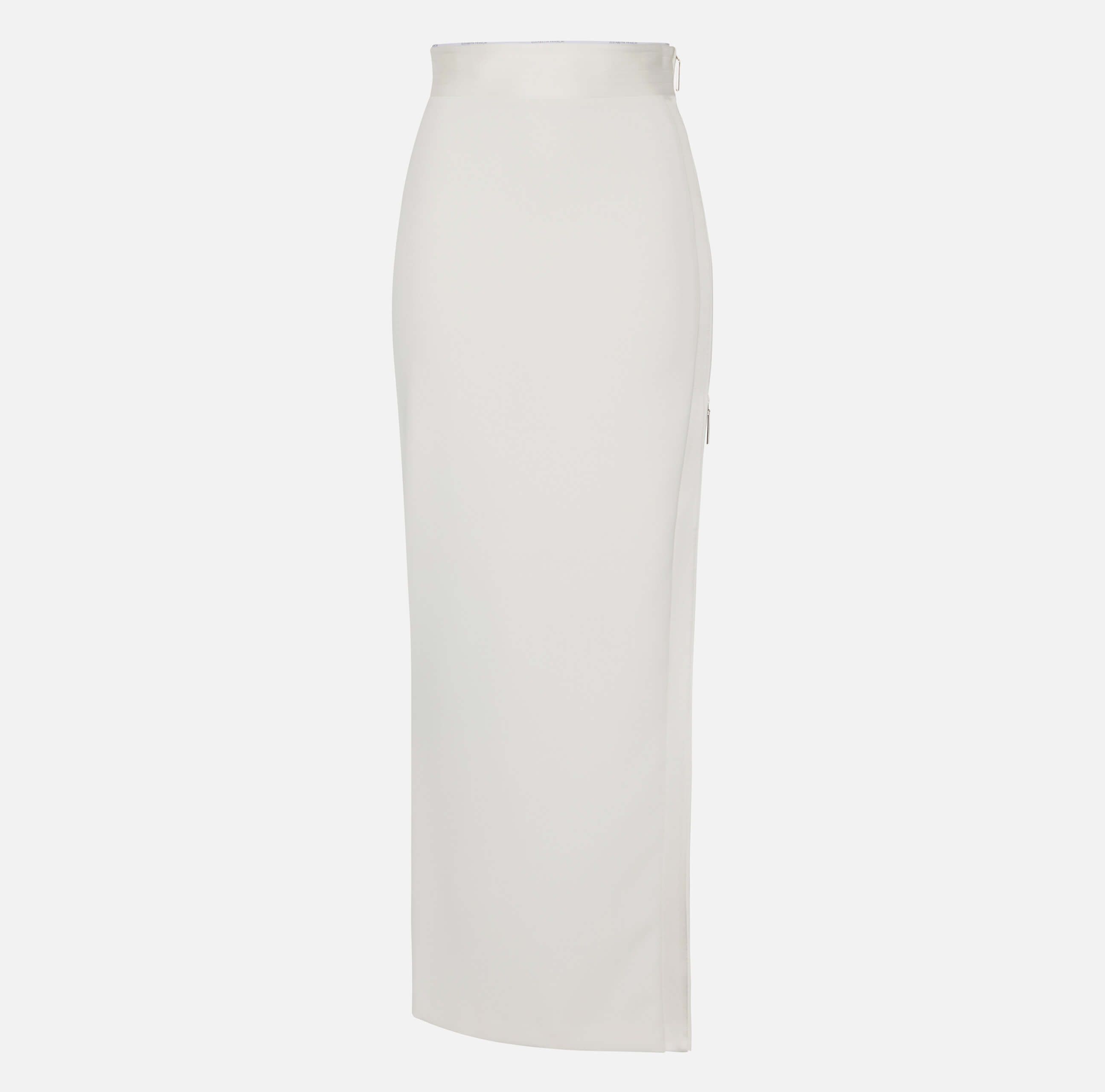 Skirt in lightweight crêpe fabric with tuxedo details