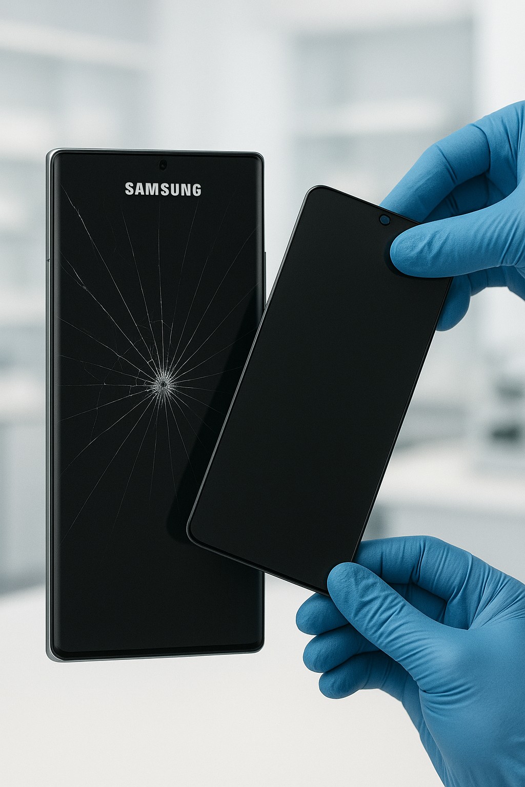 החלפת מסך LCD+מגע מקוריים Samsung Galaxy S22 Ultra סמסונג
