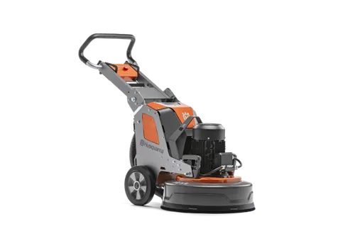 מלטשת בטון פלנטרית HUSQVARNA PG 5 S עם 3 דיסקיות ליטוש, מנוע 2.2 קילוואט, מערכת EZchange לחילוף כלים מהיר ועיצוב מרכב מפוצל - למגוון יישומי ליטוש מקצועיים.