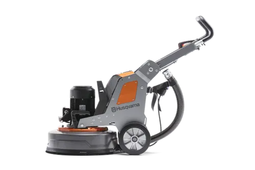 מלטשת בטון פלנטרית HUSQVARNA PG 5 S עם 3 דיסקיות ליטוש, מנוע 2.2 קילוואט, מערכת EZchange לחילוף כלים מהיר ועיצוב מרכב מפוצל - למגוון יישומי ליטוש מקצועיים.