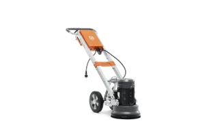 מלטשת בטון HUSQVARNA דגם PG 280 S עם מנוע 2.2 קילוואט, רוחב שיוף 280 מ"מ, מערכת ניהול אבק יעילה ומצמדים מהירים לעבודות שיוף בטון מקצועיות