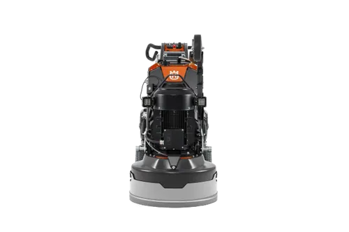 מלטשת בטון פלנטרית HUSQVARNA PG6 DR עם שלט רחוק, טכנולוגיית Dual Drive ומערכת קירור Mist Cooler לליטוש מקצועי של רצפות בטון ואבן.