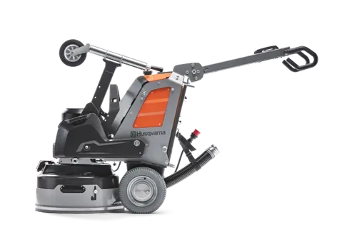 מלטשת בטון פלנטרית HUSQVARNA PG6 XR עם 4 דיסקים, מערכת קירור Mist Cooler ושלט רחוק משופר לעבודות ליטוש מקצועיות.