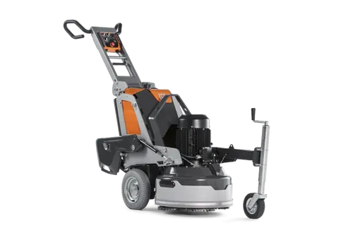 מלטשת בטון פלנטרית HUSQVARNA PG6 XR עם 4 דיסקים, מערכת קירור Mist Cooler ושלט רחוק משופר לעבודות ליטוש מקצועיות.