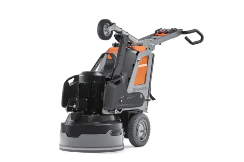 מלטשת בטון פלנטרית HUSQVARNA PG6 XR עם 4 דיסקים, מערכת קירור Mist Cooler ושלט רחוק משופר לעבודות ליטוש מקצועיות.