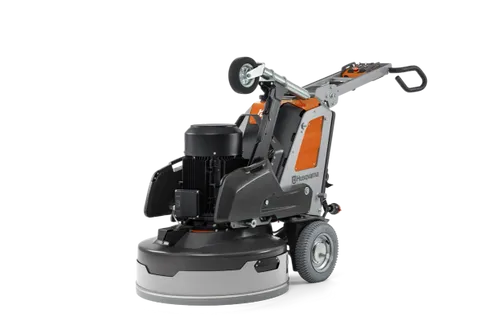 מלטשת בטון פלנטרית HUSQVARNA PG 8 XR עם 4 דיסקי ליטוש, שלט רחוק מתקדם ומערכת קירור ערפל לשיוף וליטוש רצפות בטון ואבן ברוחב 800 מ