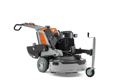 מלטשת בטון פלנטרית HUSQVARNA PG 8 XR עם 4 דיסקי ליטוש, שלט רחוק מתקדם ומערכת קירור ערפל לשיוף וליטוש רצפות בטון ואבן ברוחב 800 מ