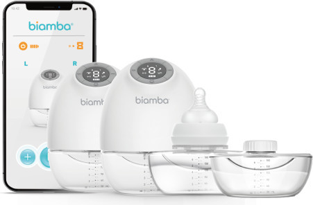Biamba pump pro new - ביאמבה פאמפ פרו ניו משאבת חלב זוגית 2 יחידות