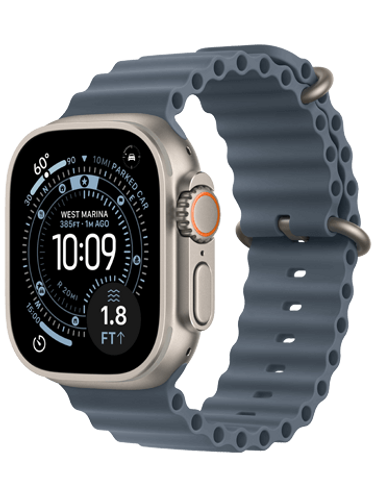 שריון באילת - שעון חכם Apple Watch Ultra 3 eSIM 49mm רצועת Ocean Band יבואן רשמי