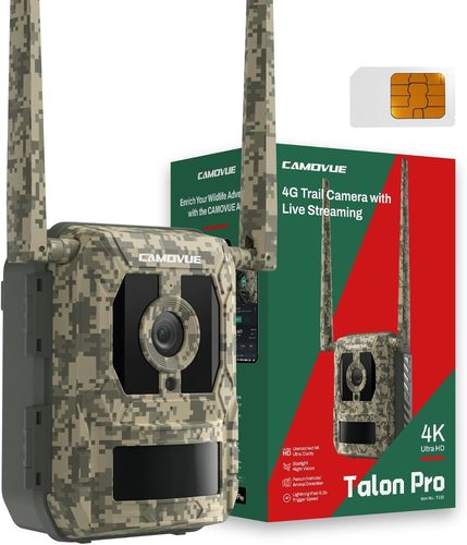 מצלמת מעקב 4K 4G עם צפייה חיה וראיית לילה Talon Pro - Starlight