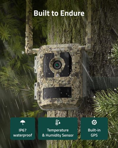 מצלמת מעקב 4K 4G עם צפייה חיה וראיית לילה Talon Pro - Starlight