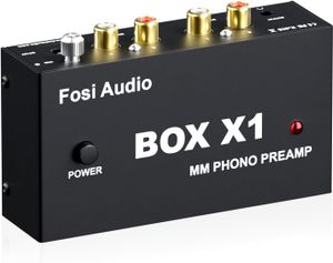 קדם-מגבר לפטיפון Fosi Audio BOX X1-MM עם יציאת אוזניות 3.5 מ"מ AUX