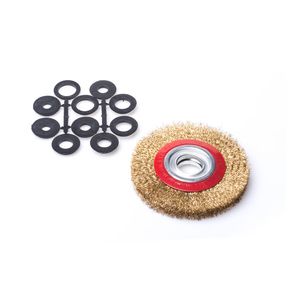 מברשת פלדה 200 מ"מ למשחזת שולחנית