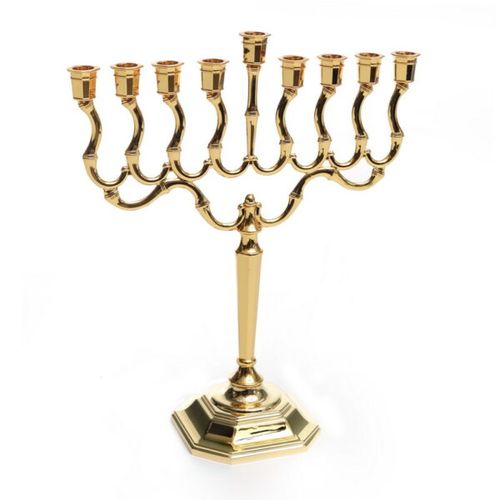 חנוכיה זהב 