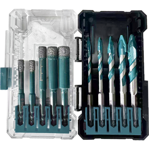 סט 10 מקדחי יהלום לשיש + קרמיקה בורמן דגם BHT4360