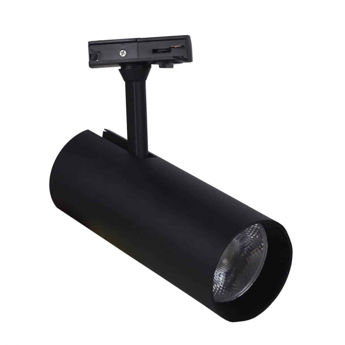 ספוט לפס צבירה חד פאזי 30W דגם  "FUZZY" שחור/לבן
