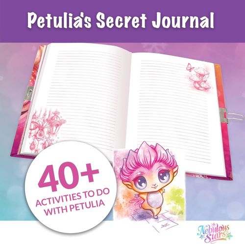 היומן הסודי של פטוליה 200 עמודים, 40+ פעילויות ומנעול