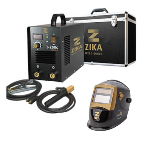 רתכת חד פאזית כולל מסכה מקורית דגם I-200C זיקה Zika