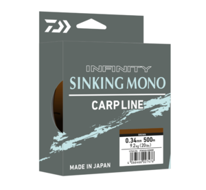 חוט דיג לקרפיונים 0.34 מ"מ 500 מטר DAIWA Infinity Sinking Mono 