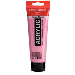 צבע אקריליק 120 מ"ל אמסטרדם Quinacridone Rose Lt 385