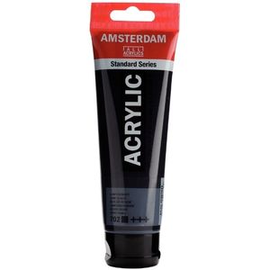 צבע אקריליק 120 מ"ל אמסטרדם Lamp Black 702