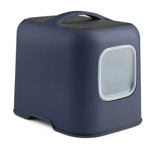 שירותים מעוצבים לחתול דגם BIALA - כחול כהה