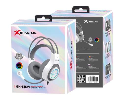  אוזניות גיימינג חוטיות דגם GH-515 מבית XtrikeMe