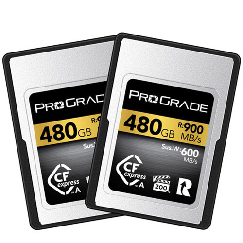זוג כרטיסי זיכרון ProGrade 480GB CFexpress Type A Gold