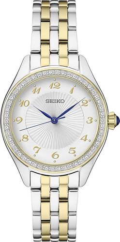 SEIKO SUR392 נשים משובץ קריסטלים 
