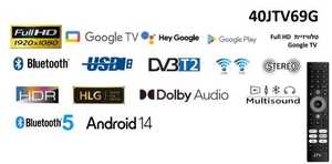 מסך "40 JTV SMART HD דגם 40JTV69G ג'ט פוינט