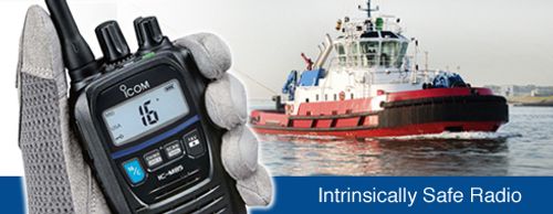 Icom IC-M85UL Explosion Proof Marine VHF Radio – תקריב המכשיר
