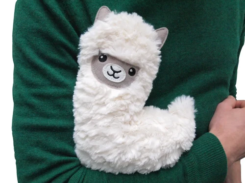 כרית חימום נעימה בצורת למה – Heatable Huggable Fluffy Llama