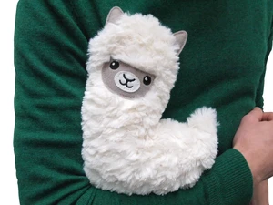 כרית חימום נעימה בצורת למה – Heatable Huggable Fluffy Llama