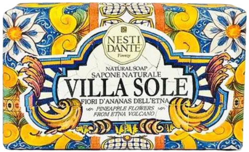 סבון מוצק | VILLA SOLE | סבון טבעי עם תמציות | פריחת האננס מהר הגעש אתנה | 250 גרם |