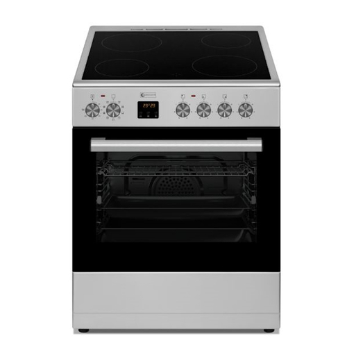 תנור משולב כיריים קרמיות Ambassador אמבסדור AM 6060 VTR-IX נירוסטה AMBASADOR