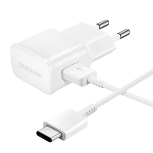 מטען קיר מהיר Samsung 15W + כבל Type-C לבן באורך 1.5 מטר - יבואן רשמי