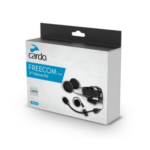 ערכת שמע ודיבורית לקסדה נוספת קארדו ספיריט – CARDO FREECOM/SPIRIT PACKTALK 2ND HELMET KIT 40MM