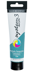 צבע אקריליק 150 מ"ל Phthalo Turquoise 154 SYSTEM 3  