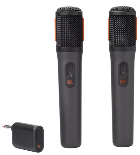 סט מיקרופונים אלחוטיים דיגיטליים JBL PartyBox Wireless Mic - צבע שחור