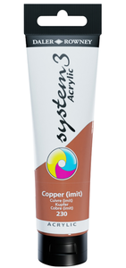 צבע אקריליק 150 מ"ל Copper Imit 230 SYSTEM 3  