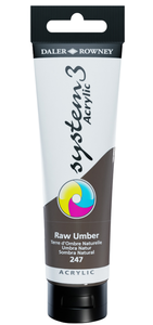 צבע אקריליק 150 מ"ל Raw UMBER 247 SYSTEM 3  