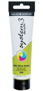 צבע אקריליק 150 מ"ל Pale Olive Green 368 SYSTEM 3  