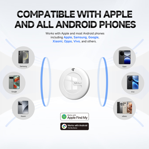 AirFinder תג איתור חכם שתואם גם ל-iOS וגם ל-Android (מוסמך Apple ו-Google)