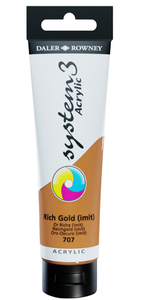צבע אקריליק 150 מ"ל Rich Gold imit 707 SYSTEM 3