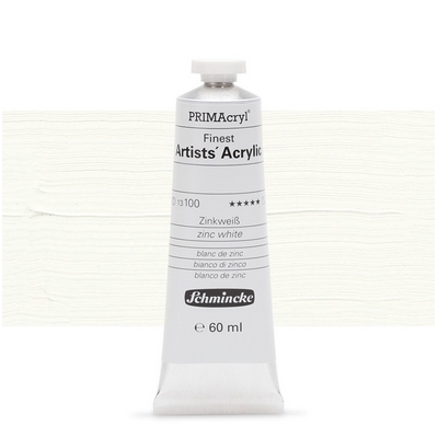 צבע אקריליק שמינקה 60 מל סדרה 1 ארטיסט 100 PRIMAcryl Zinc White